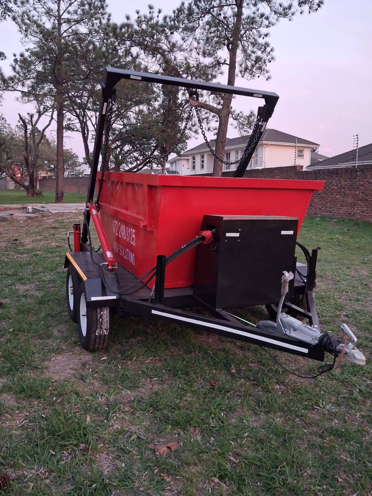 Red Skip Solutions 3 cubic metre skip for daily hire